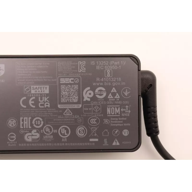 Netzteil 65W USB Type-C Lenovo 5A10W86254 — 65W USB-C-Netzteil für Laptops und kompatible Geräte