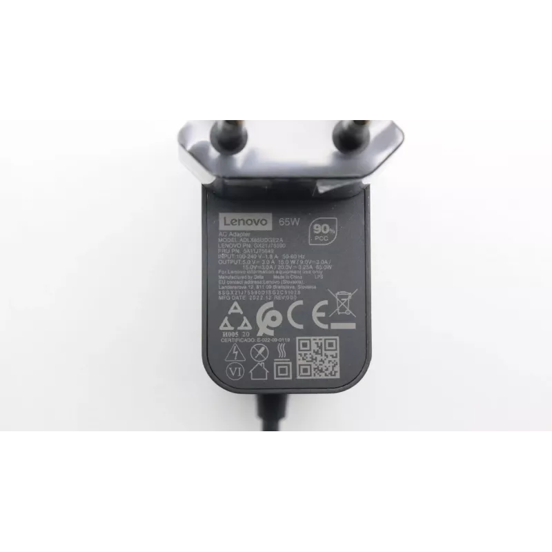 Lenovo 5A11J75649 Netzteil Innenbereich 65 W Schwarz