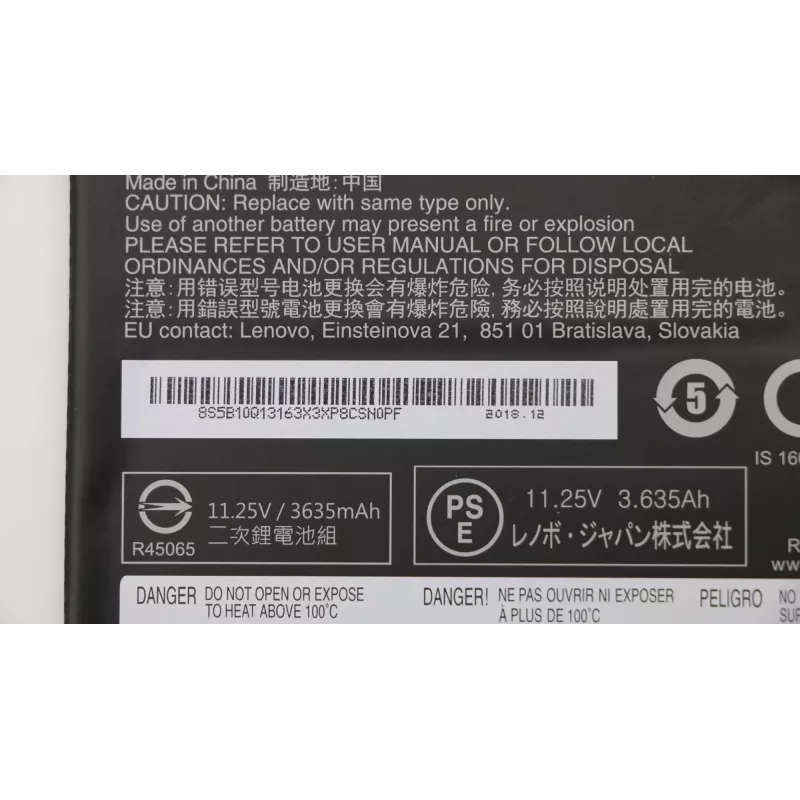 Laptop-Akku Lenovo 5B10Q13163 11,1V 2200mAh Ersatz
