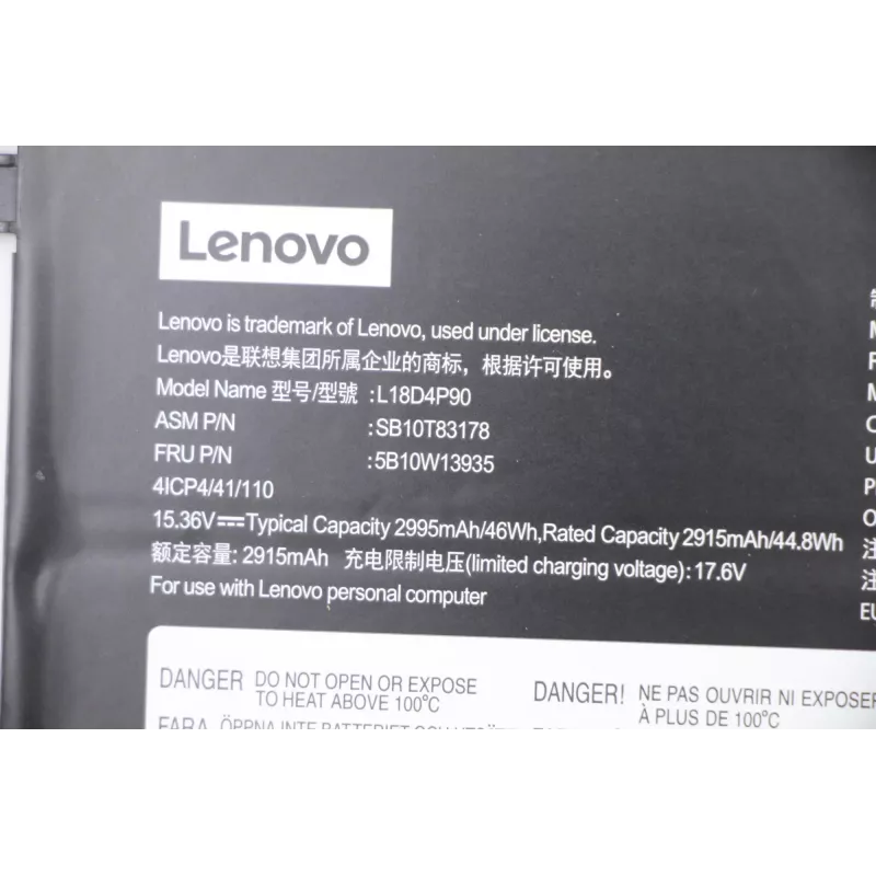 Interner Lithium-Ionen-Laptop-Akku Lenovo 46 Wh Modell 5B10W13935