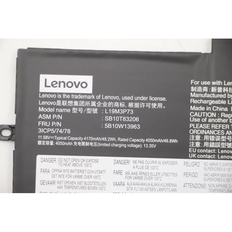 Interner Akku Lenovo 5B10W13963 48,2 Wh Li-Ion für kompatible Lenovo Laptops