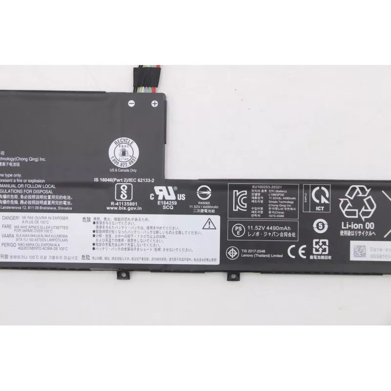 Akku Lenovo 11,52 V 52,5 Wh Lithium-Ionen 5B10X49072 für kompatible Lenovo Laptops
