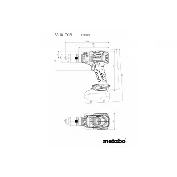 Pistolengriff-Bohrmaschine Metabo SB 18 LTX BL I