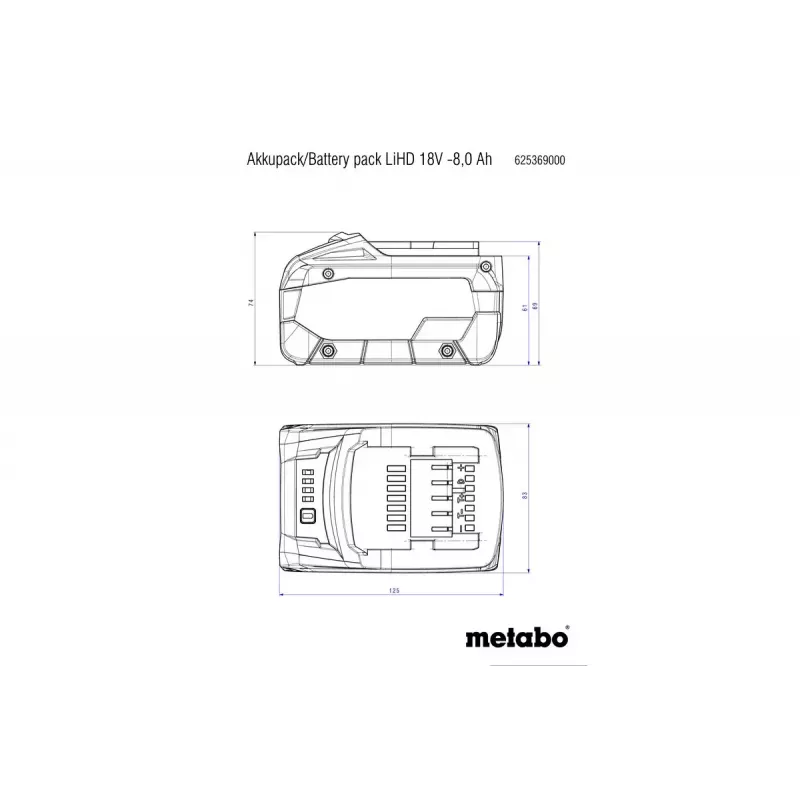 Ladegerät Metabo 625549000 Universal AC