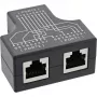 InLine Cat.5e STP T-Adapter RJ45-Buchse auf 2x RJ45-Buchse Schwarz