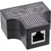 InLine Cat.5e STP T-Adapter RJ45-Buchse auf 2x RJ45-Buchse Schwarz