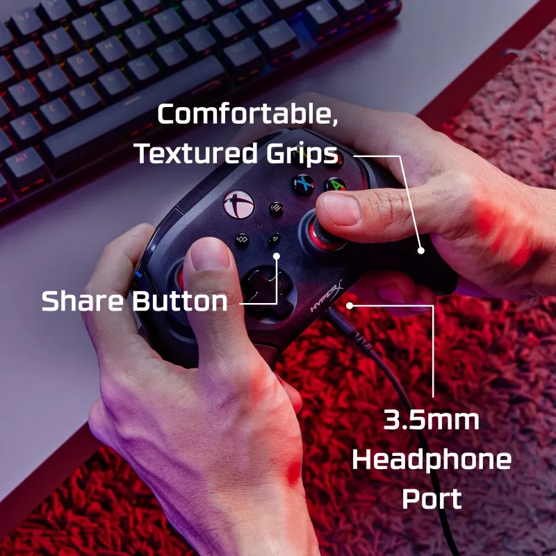Gamepad HyperX 6L366AA Schwarz USB Kabelgebunden für PC Xbox One Series S X