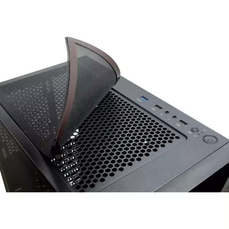 PC-Gehäuse Inter-Tech IT-3306 CAVY Tower Schwarz