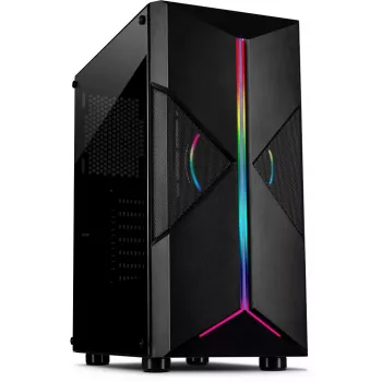 PC-Gehäuse Inter-Tech IT-3306 CAVY Tower Schwarz