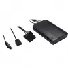 Lüfter Inter-Tech RS-04 RGB Computergehäuse-Lüfter 12 cm Schwarz