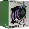 Lüfter Inter-Tech RS-04 RGB Computergehäuse-Lüfter 12 cm Schwarz