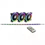Lüfter Inter-Tech RS-04 RGB Computergehäuse-Lüfter 12 cm Schwarz