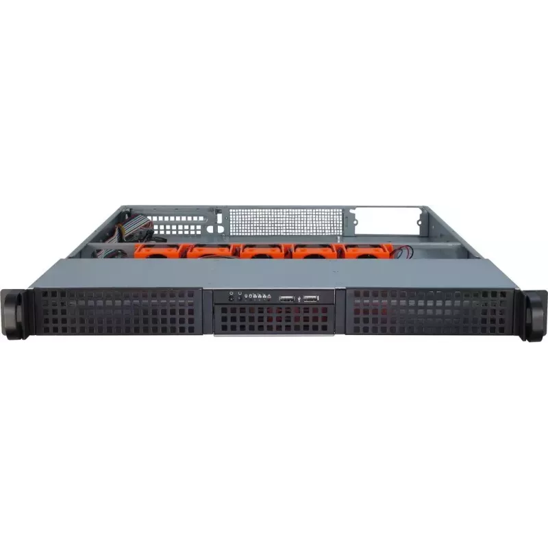 Server Gehäuse Inter-Tech 1U-10265 Rack Schwarz