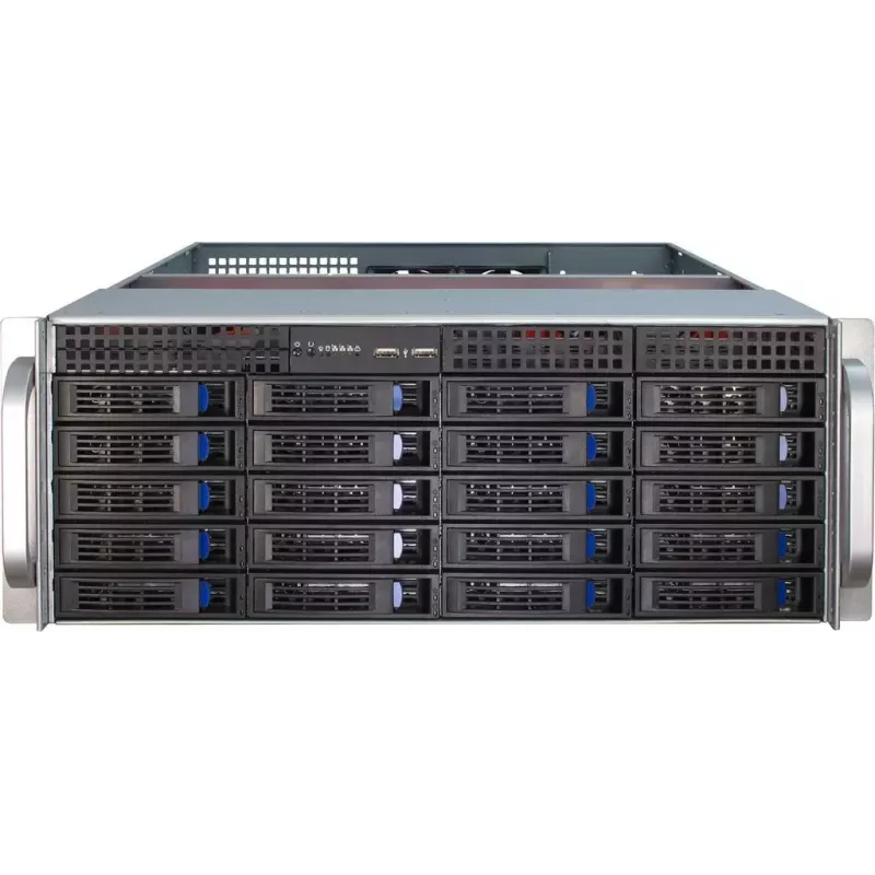 Servergehäuse Inter-Tech IPC 4U-4420 Rack Blau