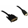 Schnittstellenadapter INTER-TECH KT-150D — RJ-45 (Buchse) auf DVI‑D, kabelgebunden, max. 1980×1080, inkl. USB-A-auf-B-Kabel, Metall, schwarz