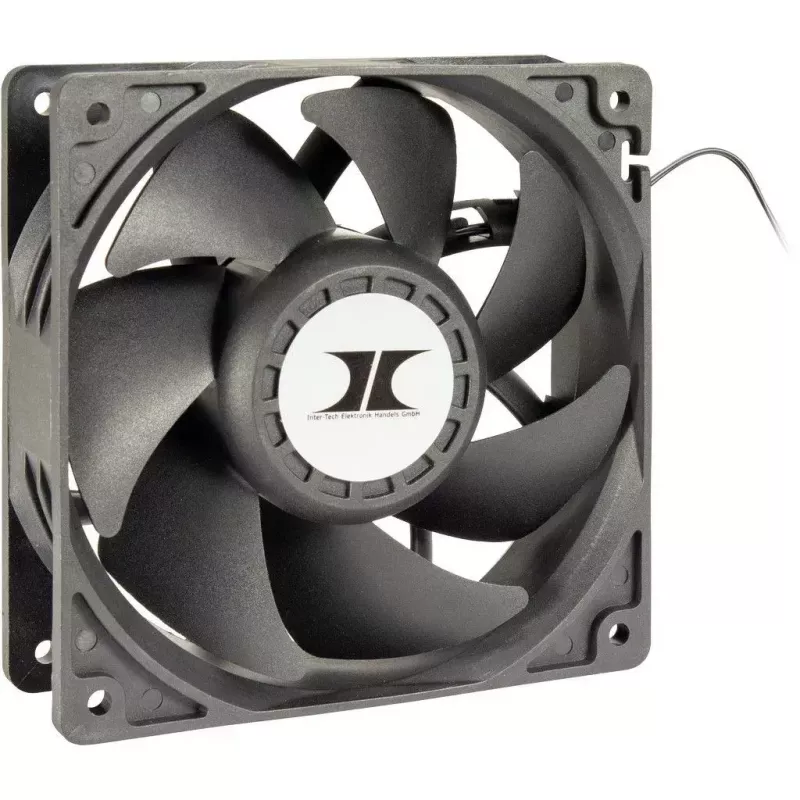 Fan Inter-Tech 88887368 Computer-Kühlsystem 12 cm Schwarz 3 Stück