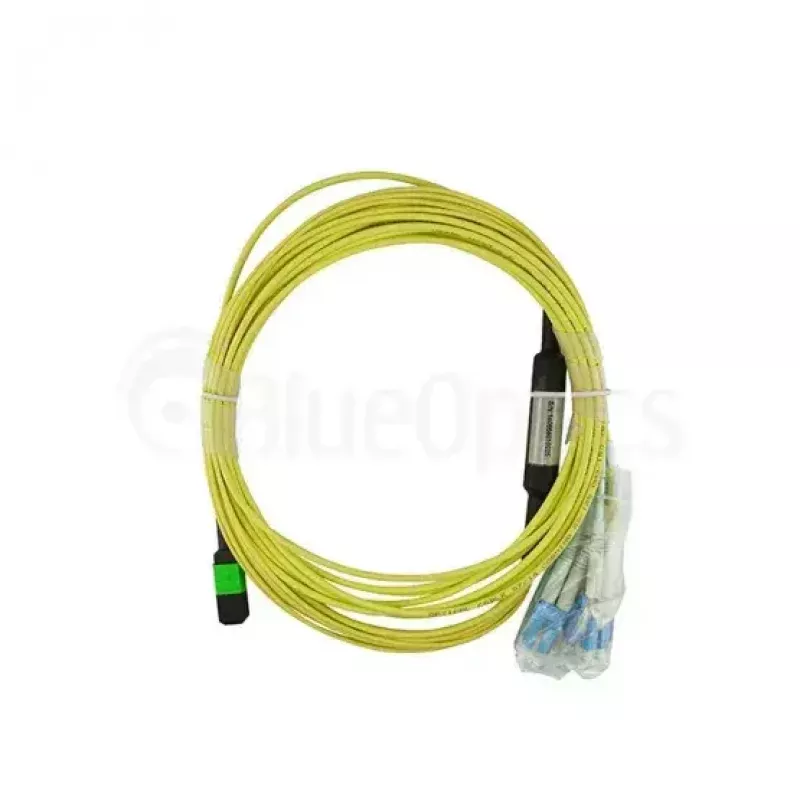 BlueOptics InfiniBand Glasfaserkabel 5 m MTP 4x LC Grün