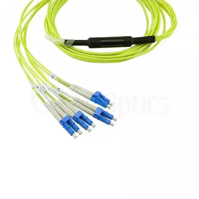 BlueOptics InfiniBand Glasfaserkabel 5 m MTP 4x LC Grün