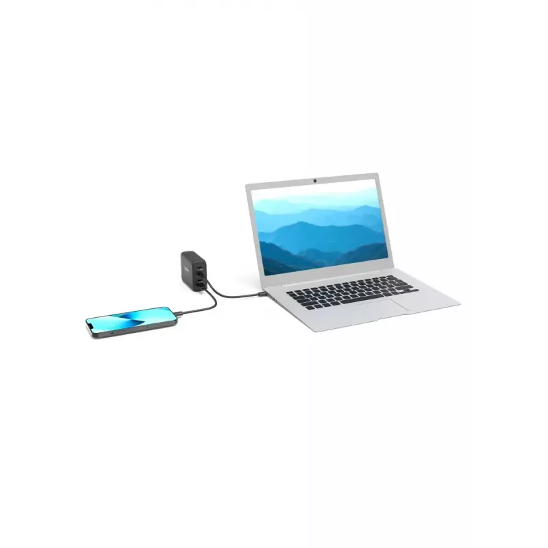 Ladegerät für Mobilgeräte Port Designs 900107-EU AC Schnellladung Schwarz