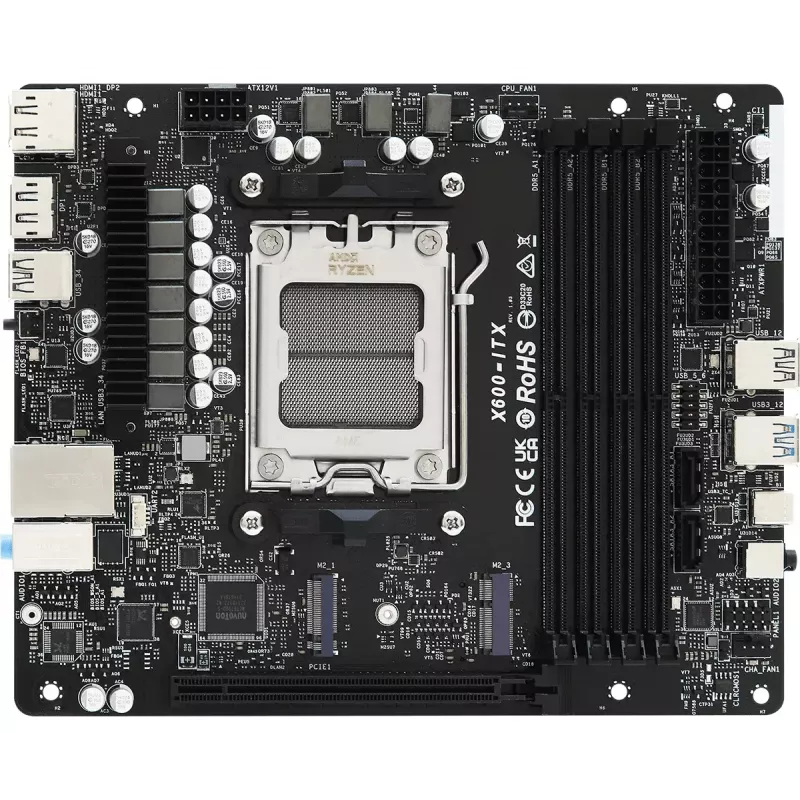 PC-Barebone ASRock DeskMeet X600 Desktop Schwarz