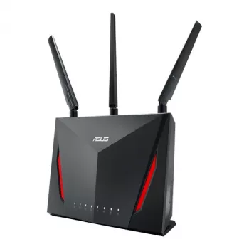 Tisch-WLAN-Router ASUS RT-AC2900, Dualband 2,4/5 GHz, Wi‑Fi 5 (802.11ac), 2917 Mbit/s, Gigabit-Ethernet, 4 LAN-Ports, USB, 4 Antennen