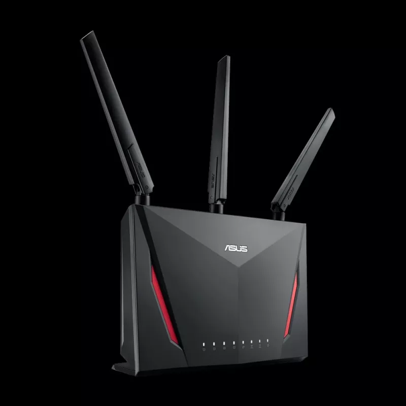 Tisch-WLAN-Router ASUS RT-AC2900, Dualband 2,4/5 GHz, Wi‑Fi 5 (802.11ac), 2917 Mbit/s, Gigabit-Ethernet, 4 LAN-Ports, USB, 4 Antennen