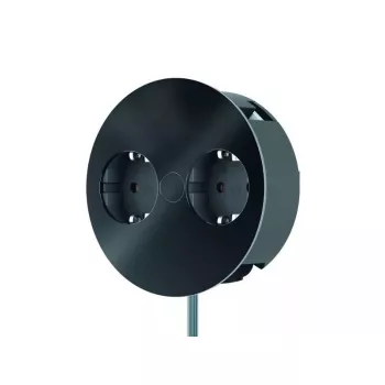 Stromverteiler Bachmann Twist 2 m 2 AC-Steckdosen Innenbereich Schwarz