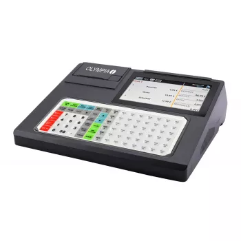Kassensystem Olympia K200 PLUS — Thermodirektdrucker, 10.000 PLUs, LED-Anzeige