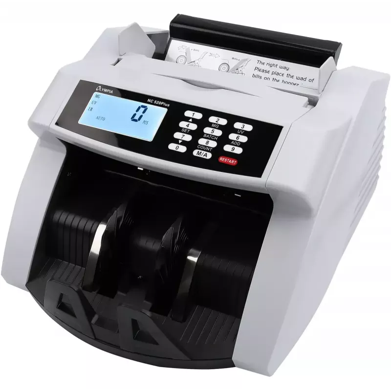Banknotenzählmaschine Olympia NC 520 plus Breite 265 mm Tiefe 275 mm Höhe 168 mm