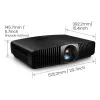 BenQ W5850 Standard-Objektivprojektor 2600 ANSI Lumen DLP UHD 4K (3840x2160) 3D Schwarz