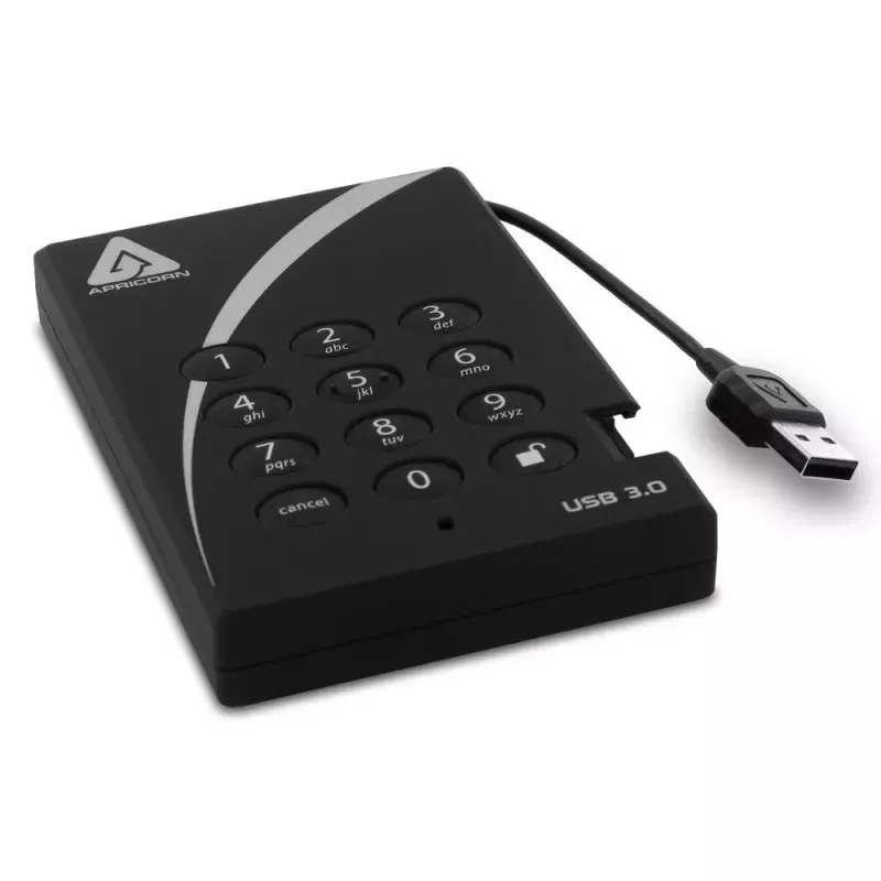Externe Festplatte Apricorn 1TB USB 3.2 A25-3PL256-1000