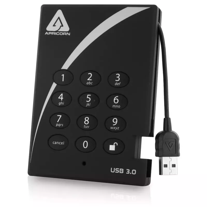 Externe Festplatte Apricorn 500GB USB 3.2 Aegis Padlock