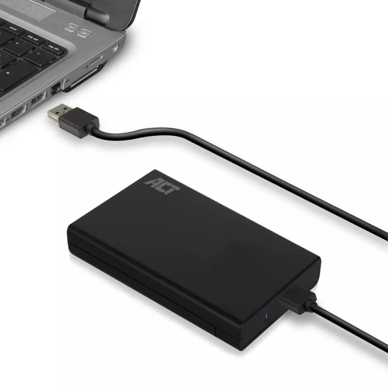 HDD/SSD-Gehäuse ACT 2,5-Zoll-SATA-Festplattengehäuse schraubenlos USB 3.2 Gen1
