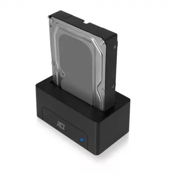 ACT 2,5 Zoll/3,5 Zoll SATA HDD/SSD Dockingstation USB 3.2 Gen1 Schwarz