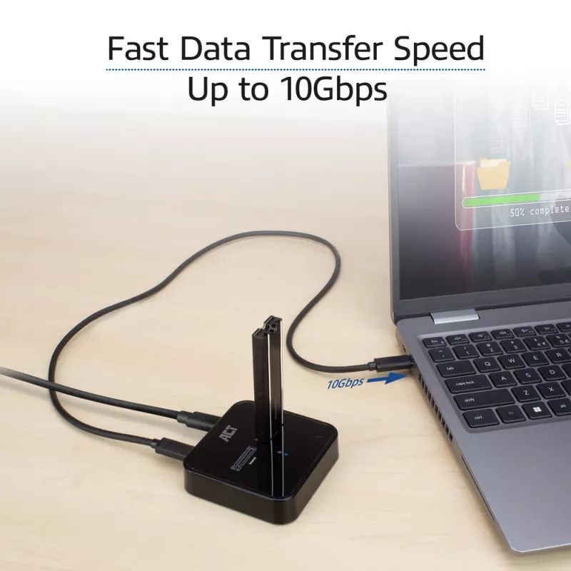ACT M.2 NVMe/PCIe Dual-SSD-Docking-Klonstation, USB-C 3.2 Gen2