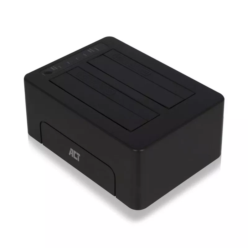 ACT 2,5 Zoll und 3,5 Zoll SATA Dual-HDD/SSD-Dockingstation, USB 3.2 Gen1