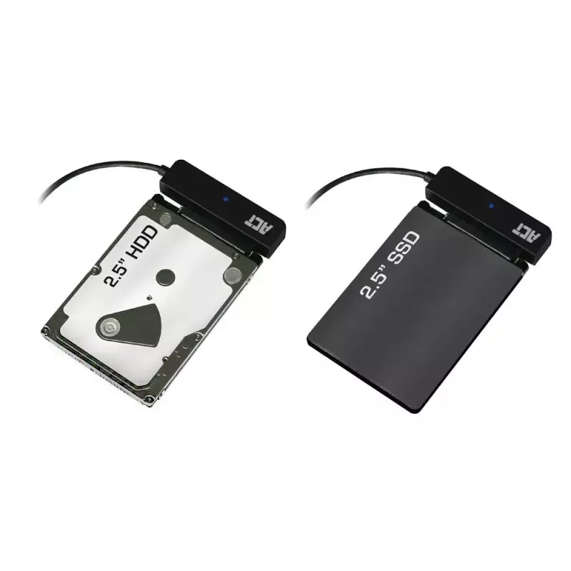 ACT USB-C-Adapterkabel für 2,5-Zoll-SATA-Festplatte/SSD AC1525 0,15 m Schwarz