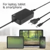 ACT USB-C Laptop-Ladegerät mit Power Delivery-Profilen 65 W, Laptop, Innenbereich, 100–240 V, 50/60 Hz, 65 W, 5–20 V