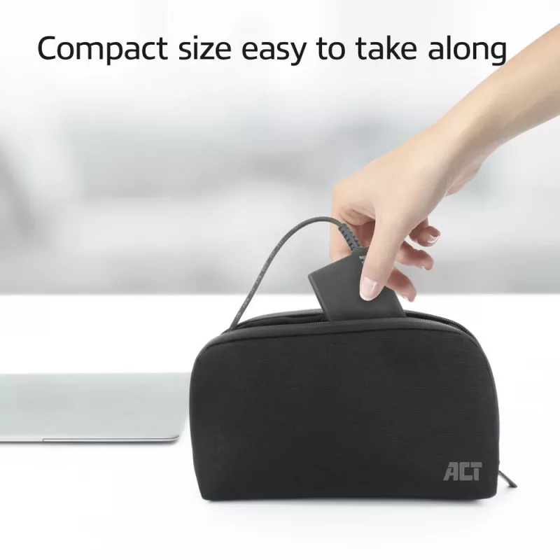 ACT USB-C Laptop-Ladegerät mit Power Delivery-Profilen 65 W, Laptop, Innenbereich, 100–240 V, 50/60 Hz, 65 W, 5–20 V