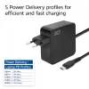 ACT USB-C Laptop-Netzteil 65W mit Power-Delivery-Profilen, 2 Meter