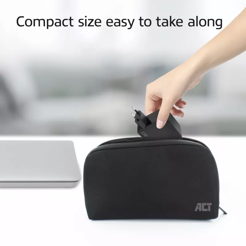 ACT USB-C Laptop-Netzteil 65W mit Power-Delivery-Profilen, 2 Meter