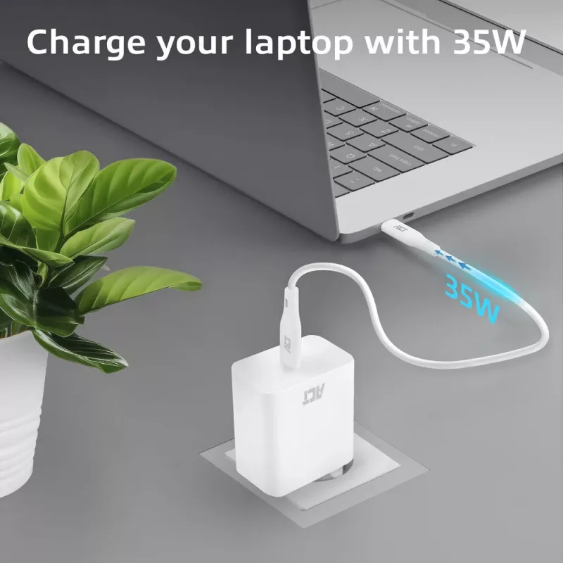 USB-C Ladegerät ACT 35W Power Delivery PPS GaNFast Universal