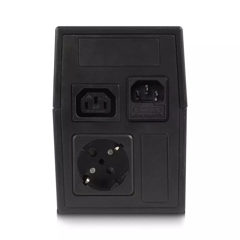 ACT Line Interactive USV 600 VA – 360 W mit AVR, Line-Interactive, 0,6 kVA, 360 W, 240 V, Überladung, Tiefentladung, Überlast, Kurzschluss, C13-Kupplung, Typ F