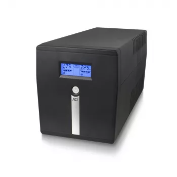 ACT Line Interactive USV 1000VA - 600W mit AVR, LCD-Anzeige