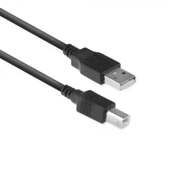 ACT USB 2.0 Verbindungskabel A-Stecker – B-Stecker 1 Meter Schwarz