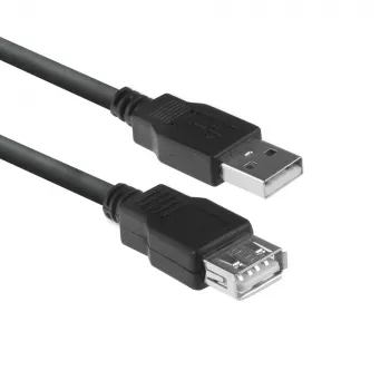 ACT USB 2.0 Verlängerungskabel A Stecker - A Buchse 1,8 Meter, Zip-Beutel
