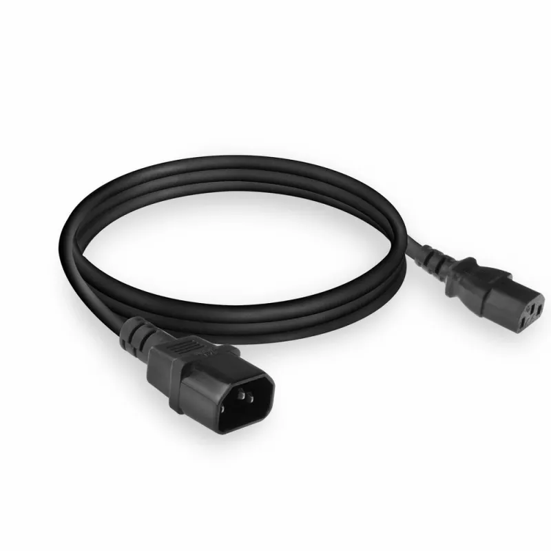 Netzkabel C13 C14 schwarz 1,8 m ACT Powercord