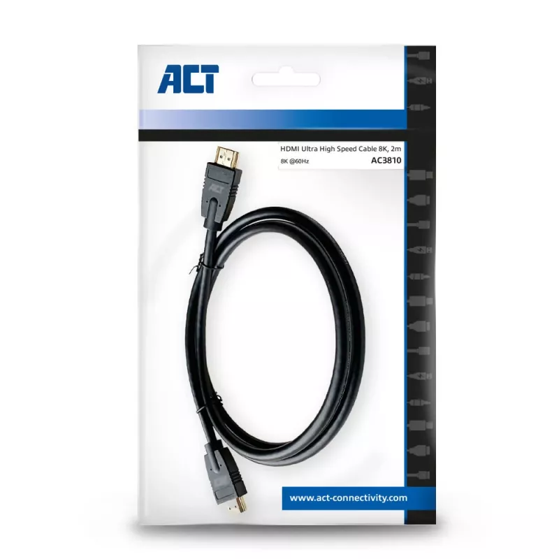 ACT 2 Meter HDMI 8K Ultra High Speed Kabel v2.1 HDMI-A Stecker - HDMI-A Stecker