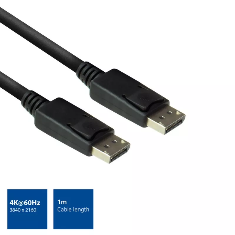 DisplayPort-Kabel Stecker – Stecker ACT 1 Meter AC3900