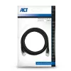 ACT Black 15,0 Meter U/UTP CAT6 Patchkabel mit RJ45-Steckern